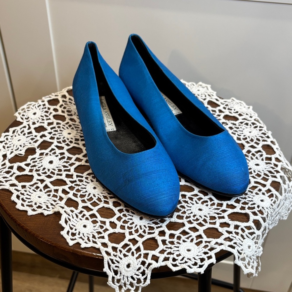 Laura Ashley Vibrant Blue Flats